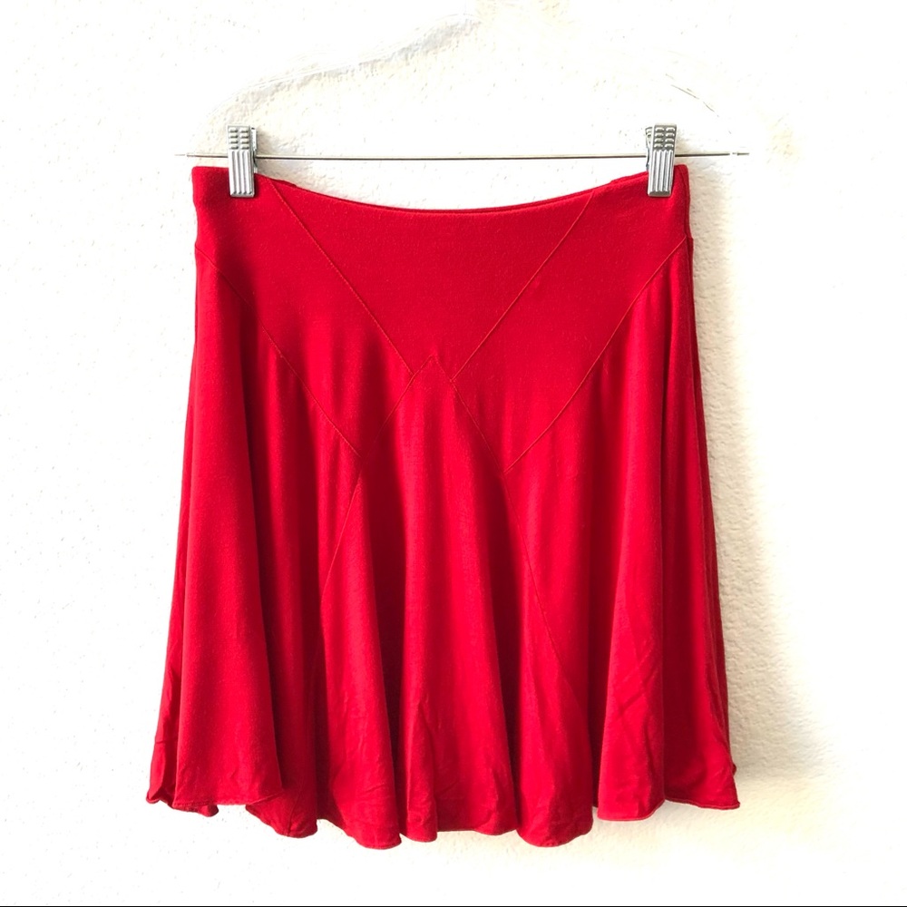 Ralph Lauren Sport A Line Mini Skirt Women's Size Small Red